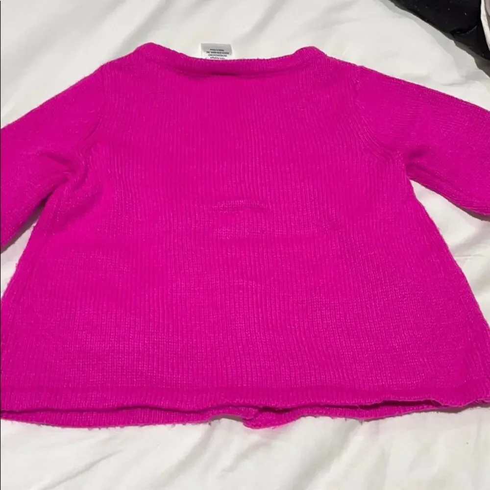 Gymboree 18-24 hot pink cardigan guc